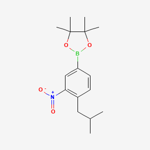 2-(4-Isobutyl-3-nitrophenyl)-4,4,5,5-tetramethyl-1,3,2-dioxaborolane