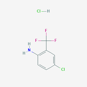 molecular formula C7H6Cl2F3N B8233064 [4-Chloro-2-(trifluoromethyl)phenyl]amine hydrochloride CAS No. 648415-76-3