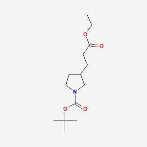 tert-Butyl 3-(3-ethoxy-3-oxopropyl)pyrrolidine-1-carboxylate