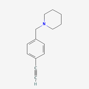 molecular formula C14H17N B8233095 1-(4-Ethynylbenzyl)piperidine 