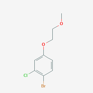 molecular formula C9H10BrClO2 B8233103 1-Bromo-2-chloro-4-(2-methoxy ethoxy)benzene 