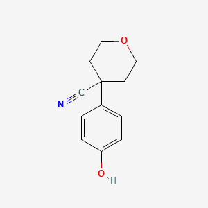 4-(4-Hydroxy-phenyl)-tetrahydro-pyran-4-carbonitrile