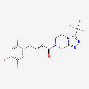 molecular formula C16H12F6N4O B8233145 Sitagliptin FP Impurity D 
