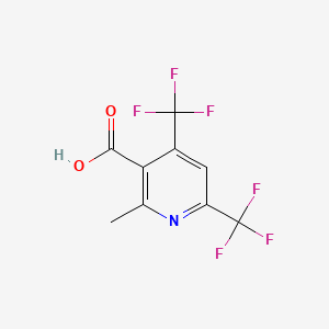 2-Methyl-4,6-bis(trifluoromethyl)pyridine-3-carboxylic acid