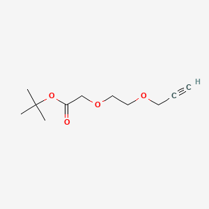 molecular formula C11H18O4 B8233207 Propargyl-PEG1-CH2COOtBu 