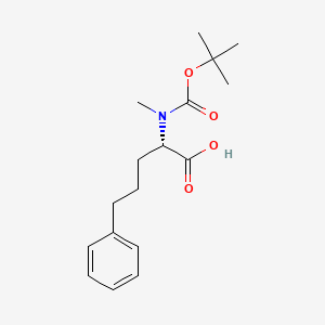 (2S)-2-[methyl-[(2-methylpropan-2-yl)oxycarbonyl]amino]-5-phenylpentanoic acid