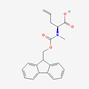 molecular formula C21H21NO4 B8233247 (S)-2-((((9H-Fluoren-9-yl)methoxy)carbonyl)(methyl)amino)pent-4-enoic acid 