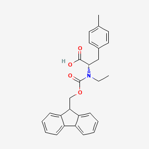 molecular formula C27H27NO4 B8233275 Fmoc-N-Et-Phe(4-Me)-OH 