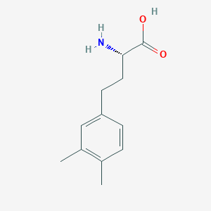 molecular formula C12H17NO2 B8233283 (alphaS)-alpha-Amino-3,4-dimethylbenzenebutanoic acid CAS No. 1089276-05-0