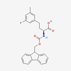 (2S)-2-(9H-fluoren-9-ylmethoxycarbonylamino)-4-(3-fluoro-5-methylphenyl)butanoic acid
