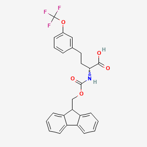molecular formula C26H22F3NO5 B8233332 Fmoc-D-Hph(3-OCF3)-OH 