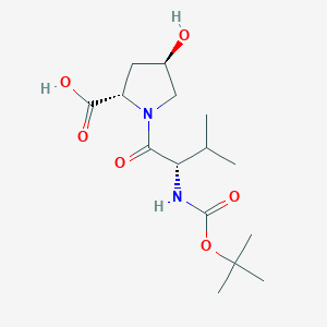 molecular formula C15H26N2O6 B8233351 1-(Boc-L-valyl)-(4R)-4-hydroxy-L-proline 