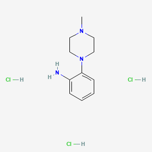 2-(4-Methylpiperazin-1-yl)aniline;trihydrochloride