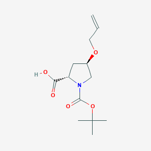 molecular formula C13H21NO5 B8233393 (2S,4R)-N-Boc-4-Allyloxyproline 
