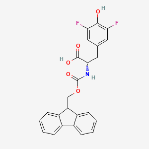 molecular formula C24H19F2NO5 B8233435 N-Fmoc-3,5-Difluoro-L-tyrosine 