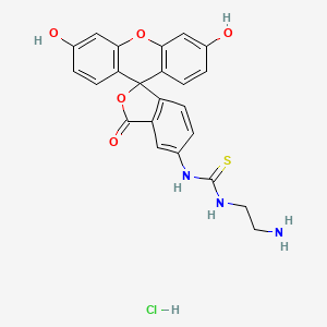 molecular formula C23H20ClN3O5S B8233438 5-(N'-[2-氨基乙基]硫脲荧光素) 