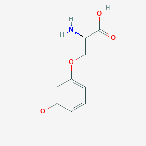 molecular formula C10H13NO4 B8233460 (2S)-2-amino-3-(3-methoxyphenoxy)propanoic acid 