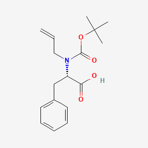 molecular formula C17H23NO4 B8233516 (S)-2-[N-(t-Butoxycarbonyl)-allylamino]-3-phenyl-propionic acid 