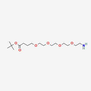 molecular formula C16H33NO6 B8233529 Tert-butyl 4-[2-[2-[2-(2-aminoethoxy)ethoxy]ethoxy]ethoxy]butanoate 