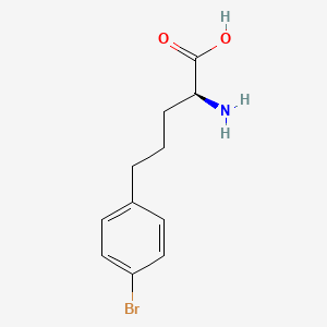 molecular formula C11H14BrNO2 B8233560 (2S)-2-amino-5-(4-bromophenyl)pentanoic acid 