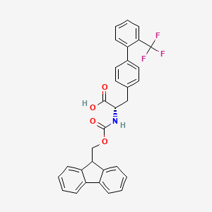 molecular formula C31H24F3NO4 B8233566 Fmoc-4-(2-trifluoromethylphenyl)-L-phenylalanine 