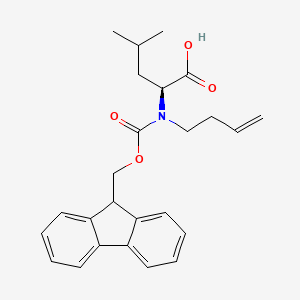 molecular formula C25H29NO4 B8233568 N-Fmoc-N-(3-buten-1-yl)-L-leucine 