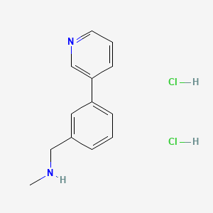 molecular formula C13H16Cl2N2 B8233581 N-Methyl-3-(3-pyridinyl)benzylamine diHCl 