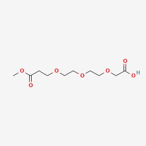 molecular formula C10H18O7 B8233586 2-[2-[2-(3-Methoxy-3-oxopropoxy)ethoxy]ethoxy]acetic acid 