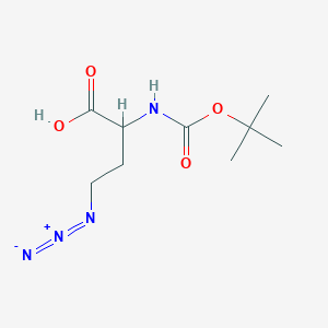 molecular formula C9H16N4O4 B8233595 Boc-D-Dab(N3).CHA 