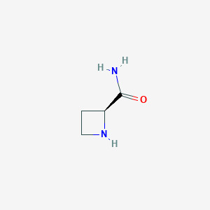 molecular formula C4H8N2O B8233692 2-Azetidinecarboxamide, (2S)- 
