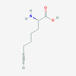 molecular formula C8H13NO2 B8233702 (2S)-2-aminooct-7-ynoic acid 