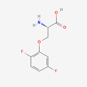 molecular formula C9H9F2NO3 B8233714 (2S)-2-amino-3-(2,5-difluorophenoxy)propanoic acid 