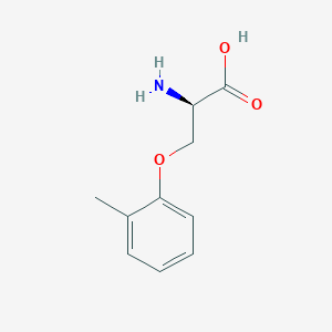 molecular formula C10H13NO3 B8233729 (2R)-2-amino-3-(2-methylphenoxy)propanoic acid 