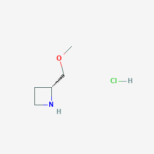 molecular formula C5H12ClNO B8233776 (R)-2-Methoxymethylazetidine Hydrochloride 