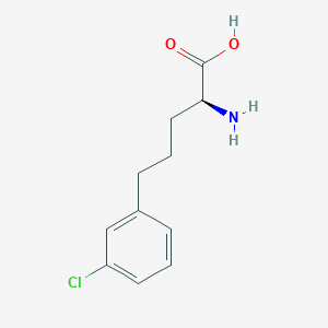 (2S)-2-amino-5-(3-chlorophenyl)pentanoic acid