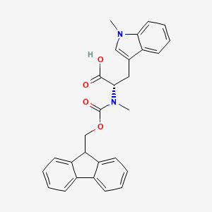 molecular formula C28H26N2O4 B8233808 Fmoc-N-Me-L-Trp(Me)-OH 