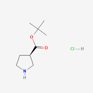 molecular formula C9H18ClNO2 B8233848 tert-butyl (3R)-pyrrolidine-3-carboxylate hydrochloride 