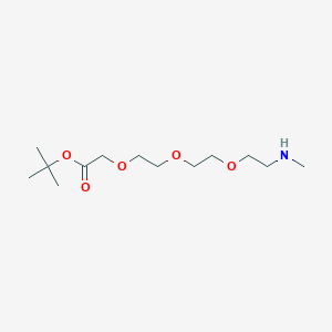 molecular formula C13H27NO5 B8233852 MeNH-PEG3-CH2COOtBu 