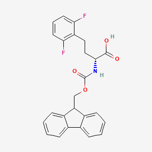 (2R)-4-(2,6-difluorophenyl)-2-(9H-fluoren-9-ylmethoxycarbonylamino)butanoic acid