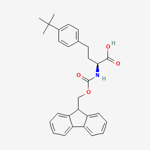 molecular formula C29H31NO4 B8233880 (S)-2-((((9H-Fluoren-9-yl)methoxy)carbonyl)amino)-4-(4-(tert-butyl)phenyl)butanoic acid 