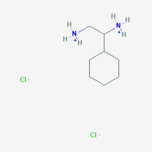 molecular formula C8H20Cl2N2 B8233883 (2-Azaniumyl-1-cyclohexylethyl)azanium;dichloride 
