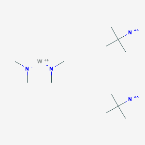 molecular formula C12H30N4W B8233965 Bis(tert-butylimino)bis(dimethylamino) wolfram(VI) 