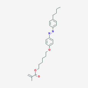 molecular formula C26H34N2O3 B8234095 6-(4-((4-Butylphenyl)diazenyl)phenoxy)hexyl methacrylate 