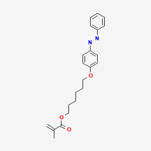 molecular formula C22H26N2O3 B8234107 6-(4-(Phenyldiazenyl)phenoxy)hexyl methacrylate 