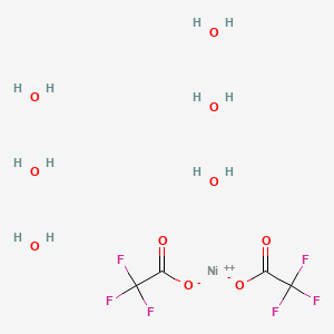 molecular formula C4H12F6NiO10 B8234139 Nickel(II) 2,2,2-trifluoroacetate hexahydrate 
