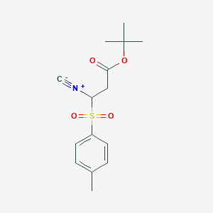 molecular formula C15H19NO4S B8234152 tert-Butyl-3-isocyano-3-tosylpropanoate 