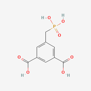 molecular formula C9H9O7P B8234159 5-(Phosphonomethyl)isophthalic acid 