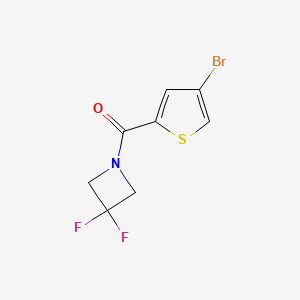 molecular formula C8H6BrF2NOS B8234282 (4-Bromothiophen-2-yl)(3,3-difluoroazetidin-1-yl)methanone 