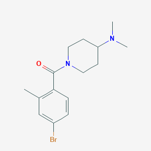 molecular formula C15H21BrN2O B8234288 (4-Bromo-2-methyl-phenyl)-(4-dimethylamino-piperidin-1-yl)-methanone 