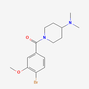 molecular formula C15H21BrN2O2 B8234292 (4-Bromo-3-methoxyphenyl)(4-(dimethylamino)piperidin-1-yl)methanone 